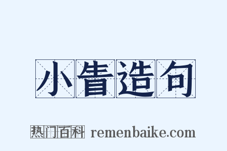 小眚造句是什么意思的图片